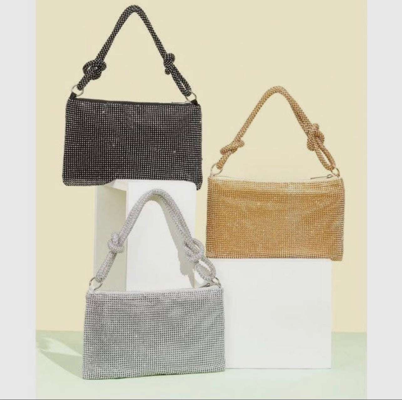 Crystal Knotted Clutch Bag