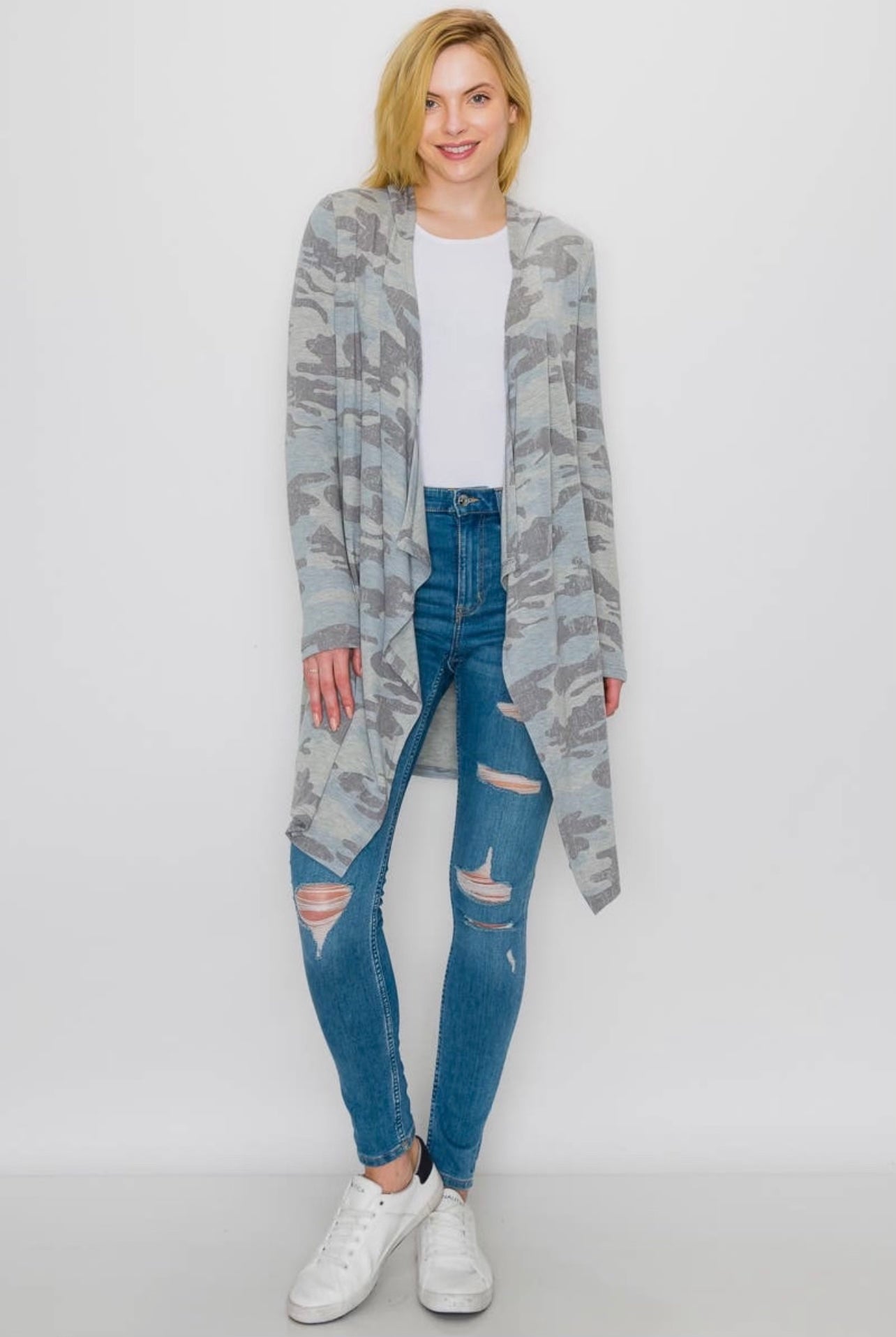Cleo's Camo Print Cardigan