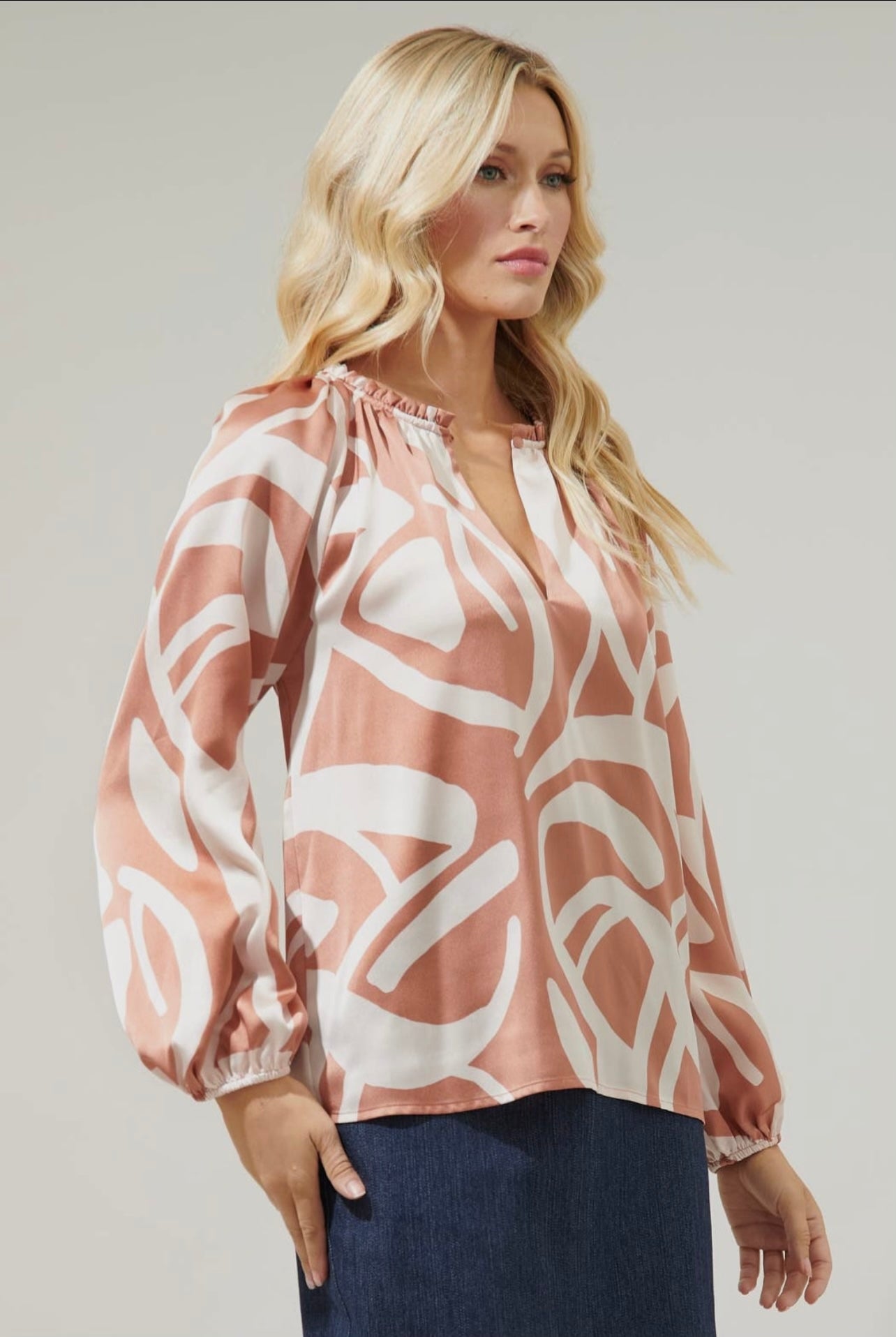 Peachy Keen Silk Top