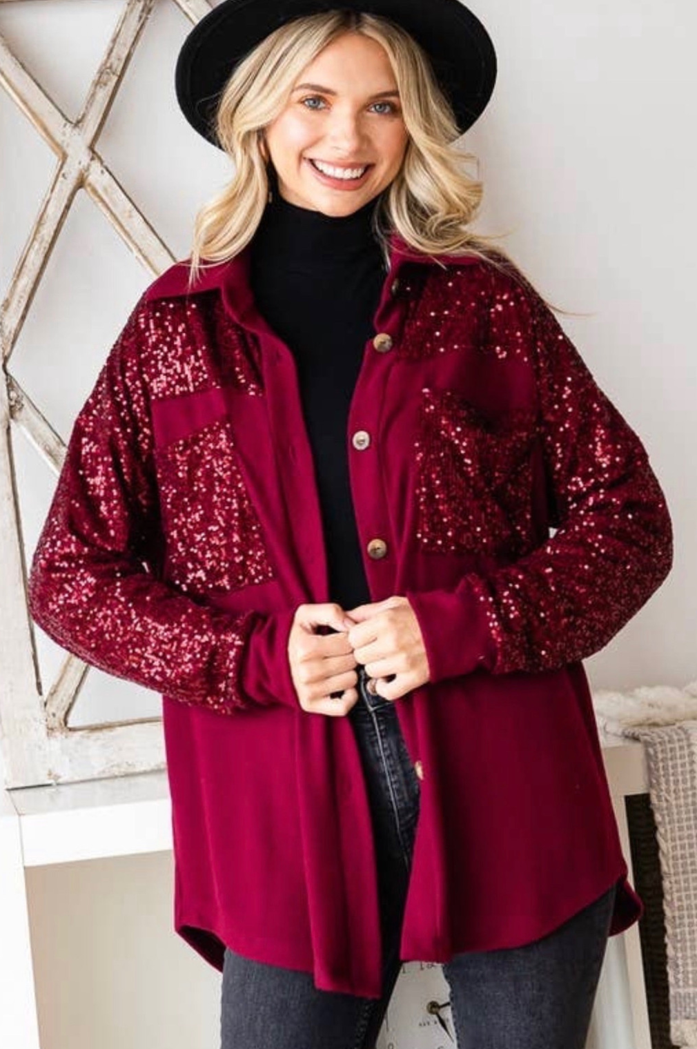 Bella’s Burgundy Shacket