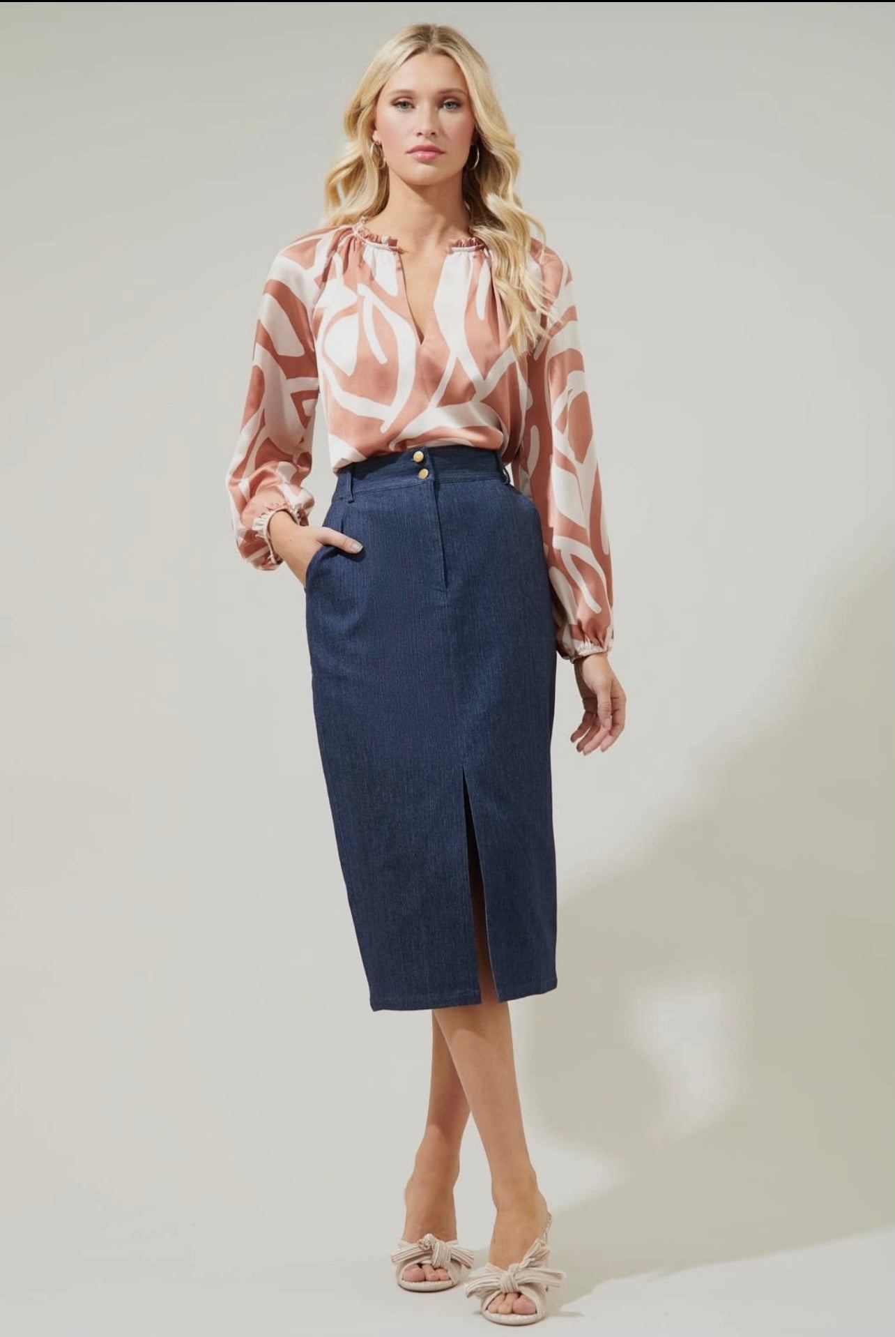 Peachy Keen Silk Top