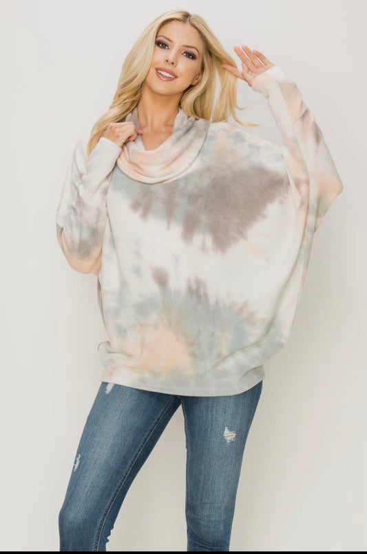 Tie Dye Turtle Neck