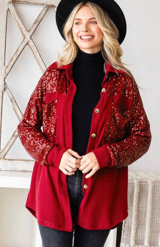 Bella’s Burgundy Shacket